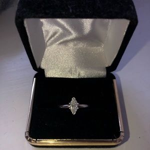 Diamond Ring White Gold Band